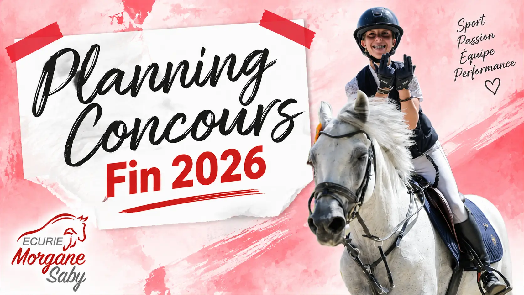 Planning concours équitation 2026 : découvrez les prochains CSO des Écuries Morgane Saby, avec les dates des compétitions poney, club, amateur et pro
